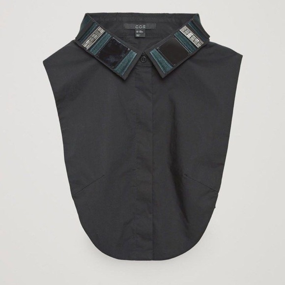 COS Accessories - COS Embellished Dickey Collar Black Size XS/S Layering Piece